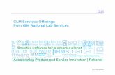 CLM Services Offerings from Rational Lab Services