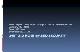 Implementing ASP.NET Role Based Security