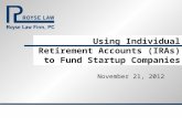 Using IRAs To Fund Startups
