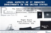 Legal aspects of it industry investments in the united states   slovakia march 7