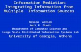 Information Mediation: Integrating Information from Multiple ...