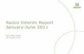 Interim report 1 January-30 June 2011