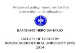 Proposed policy measures for fire prevention and mitigation