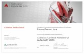 AutoCAD 2015 certification