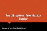 Top 20 quotes from Martin Luther