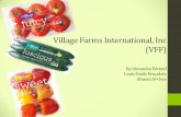 Village Farms Analysis