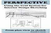 Perspective Using the Grid System for Interior Design Sketching
