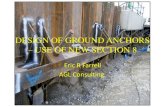 Design of Ground Anchors Use of New Ec7 Secyion 8