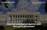 Central London property and the park premium