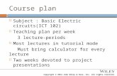 Course Plan ICT sem-1 BEC