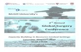 Third Annual Mcgill Global Surgery Conference - Booklet
