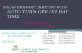 Solar Highway Lighting
