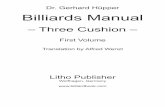 Pre Print Billiards Manual Vol 1