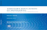 Tertiary Education in Mongolia