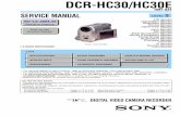 DCRHC30 -Sony manual
