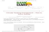 Circular Seating Arrangement – How to Solve Quickly _ Bank Exams Today