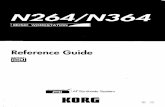 Korg N264_N364 User manual