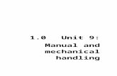 UNIT- 9 Manual Handling