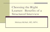 Choosing the Right Learner