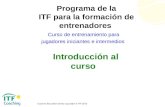 1 Entrenamiento de TenistaTENIS s Iniciantes e Intermedios - Introduccion Al Curso