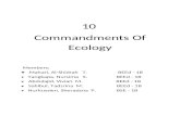 10 Commandments of Ecology