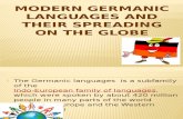 Modern germanic languages and their spreading on the globe
