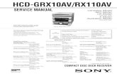 Sony Hcd-grx10av Rx110av
