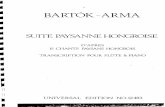 Bartok Arma Suite Paysanne PNO