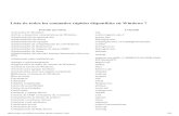Lista de Todos Los Comandos Rápidos Disponibles en Windows 7 y 8
