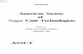 Journal American Society of Sugar Cane Technologists Volume 12 1992