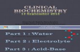 Water Electrolytes Part Clinical Biochemistry