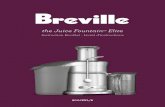 Breville Juicer 800jexl Instruction Booklet