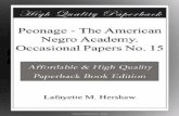 Lafayette M. Hershaw ---- Peonage - The American Negro Academy. Occasional Papers No. 15
