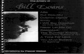 Bill Evans - The Artistry of (Songs and Improvvisation Transcription)