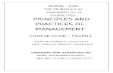 Principes and Practices of Management