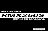 Suzuki RMX250S '98-'99 Service manual