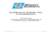 Evidence Guide for CPC40110 v2 by Master Builders