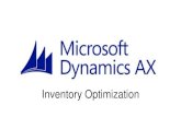 Dynamics AX Inventory Optimization
