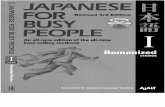 Japanese for Busy People I Romanized Revised 3rd Edition