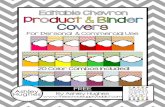 Free Edit Able Chevron Binder Product Covers