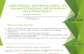 Archival Approaches to Quantitative Research in Strategy