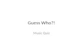 Guess Who - Music Artists