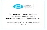 Dementia Guideline Draft for Public Consultation