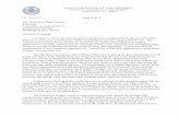 Office of Management and Budget's letter VA Appropriations letter