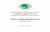 Amendments to Park Management Plan 2015 ENG