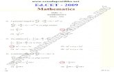 Ed.CET 2009 Mathematics Question Paper with Answers