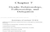 Dyadic Relationship