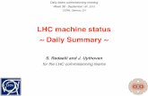 LHC machine status