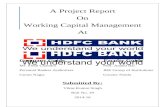 A Project Report HDFC BANK