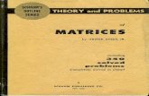 Theory Problems of Matrices - Schaum - Frank Ayres